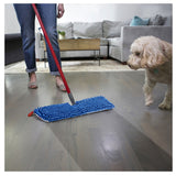 O-Cedar 138000 Flip Mop with Telescopic Handle, Chenille/Microfiber Head, Metal Handle, Blue