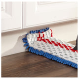 O-Cedar 138000 Flip Mop with Telescopic Handle, Chenille/Microfiber Head, Metal Handle, Blue