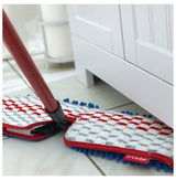 O-Cedar 145643 Flip Mop Refill, Chenille/Microfiber, Blue/White