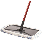 O-Cedar Floor N' More 168120 Dust Mop, 9 in W Head, 2.63 in L Head, Microfiber Head, Plastic Handle, 59-1/2 in L