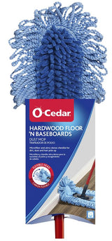 O-Cedar 139431 Dust Mop, 20 in W Head, Microfiber Head, Metal Handle, Blue