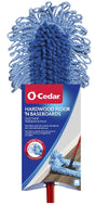 O-Cedar 139431 Dust Mop, 20 in W Head, Microfiber Head, Metal Handle, Blue