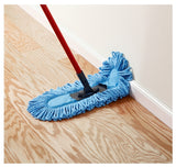 O-Cedar 168112 Dual-Action Dust Mop Refill, Microfiber, Blue