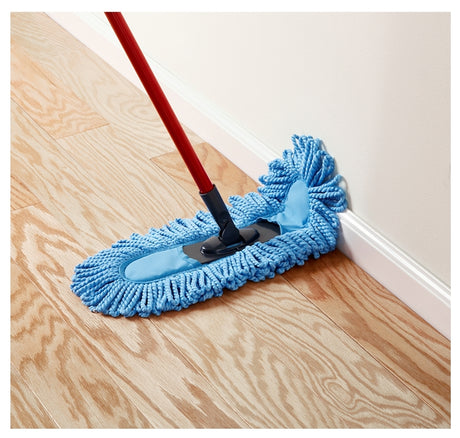O-Cedar 168112 Dual-Action Dust Mop Refill, Microfiber, Blue