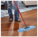 O-Cedar 168112 Dual-Action Dust Mop Refill, Microfiber, Blue