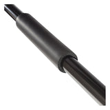 O-Cedar 168215 Angle Broom, 12-1/2 in Sweep Face, Plastic Bristle, Steel Handle, Black/Gray