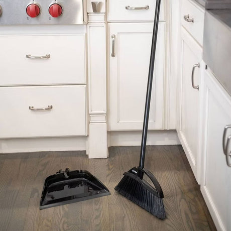 O-Cedar PowerCorner 168217 Outdoor All-Terrain Broom, 12 in Sweep Face, Plastic Bristle, 54 in L, Steel Handle