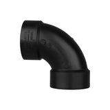 Charlotte Pipe 3 in. Hub X 3 in. D Hub ABS 90 Degree Elbow
