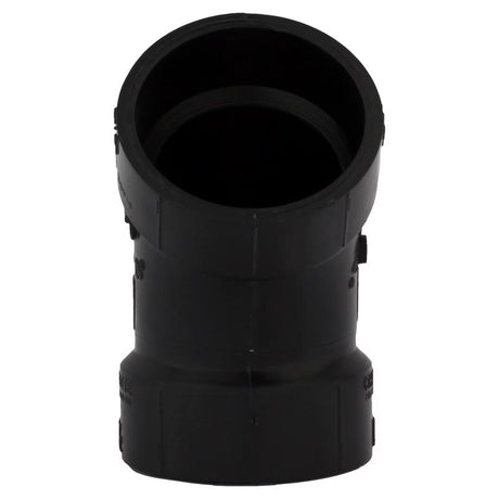 Charlotte Pipe 1-1/2 in. Hub X 1-1/2 in. D Hub ABS 45 Degree Elbow