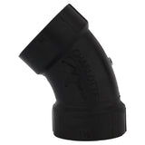 Charlotte Pipe 1-1/2 in. Hub X 1-1/2 in. D Hub ABS 45 Degree Elbow