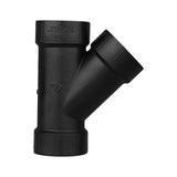 Charlotte Pipe 3 in. Hub X 3 in. D Hub ABS Wye