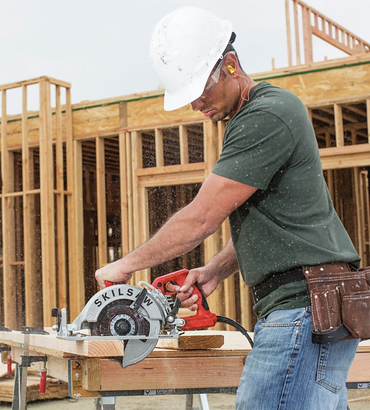 SKIL SPT77WML-22 Circular Saw, 15 A, 7-1/4 in Dia Blade, 13/16 in Arbor, 53 deg Bevel