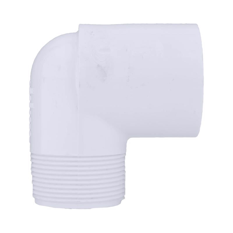 Charlotte Pipe Schedule 40 1-1/2 in. Slip X 1-1/2 in. D MPT PVC 90 Degree Street Elbow 1 pk