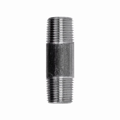 STZ Industries 1/8 in. MIP each X 1/8 in. D MIP Black Steel 2-1/2 in. L Nipple, Pack of 5