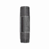 STZ Industries 1/8 in. MIP each X 1/8 in. D MIP Black Steel 3 in. L Nipple, Pack of 5