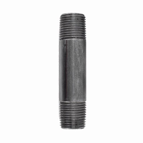STZ Industries 1/8 in. MIP each X 1/8 in. D MIP Black Steel 3-1/2 in. L Nipple, Pack of 5