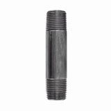 STZ Industries 1/4 in. MIP each X 1/4 in. D MIP Black Steel 3-1/2 in. L Nipple, Pack of 5