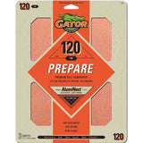 Gator 7263 Sanding Sheet, 11 in L, 9 in W, 120 Grit, Fine, Aluminum Oxide Abrasive