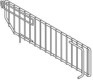 DIVIDER WIRE SINGLE CHRM 16IN, Pack of 50