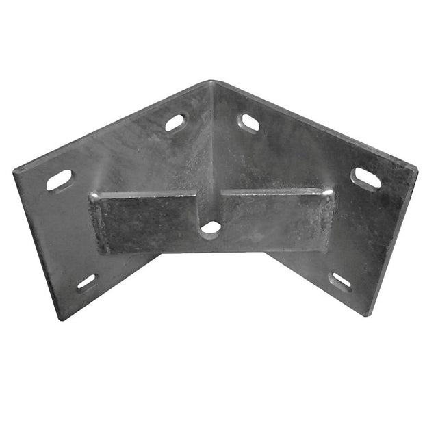 Multinautic 10000 Series 10018 Corner With Inside Chain Holder, 5 x 5 x 1/4 in, Galvanized Steel