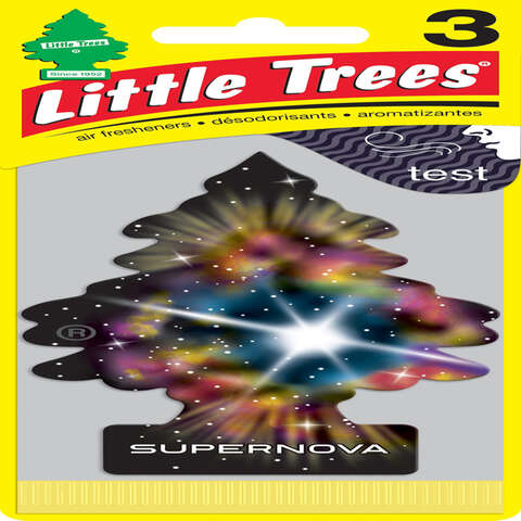 Little Trees Multicolored Supernova Air Freshener 3 pk, Pack of 8