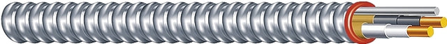 Southwire Duraclad 55274923 Armored Cable, 12 AWG Cable, 2-Conductor, 100 ft L, Copper Conductor, THHN/THWN Insulation