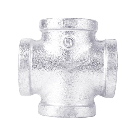 STZ Industries 1/2 in. FIP each X 1/2 in. D FIP 1/2 in. D FIP Galvanized Malleable Iron Cross