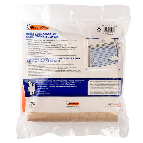 Frost King AC9H Air Conditioner Cover, 17 in L, 25 in W, Plastic, Beige