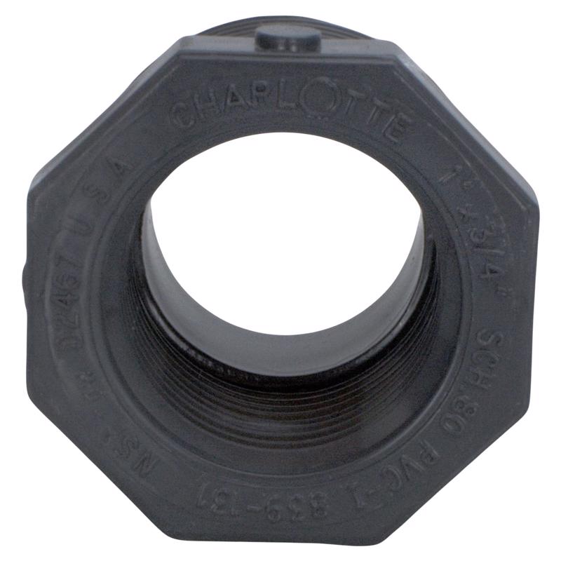 Charlotte Pipe Schedule 80 1 in. MPT X 3/4 in. D FPT PVC Reducing Bushing 1 pk