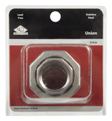 Smith-Cooper 3/4 in. FPT X 3/4 in. D FPT Stainless Steel Union