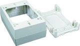 Wiremold NM NM35 Outlet Box, 0 -Knockout, Plastic, Ivory, Wall Mounting