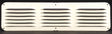 Lomanco LomanCool C416W Cornice Vent, 4 in L, 16 in W, 25 sq-ft Net Free Ventilating Area, Aluminum, White, Pack of 12
