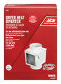 Ace 4 in. L X 4 in. D White Plastic Heat Diverter