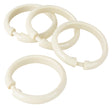 Simple Spaces SD-ORING-B3L Shower Curtain Ring, Plastic, Beige, 1 cm W, 2-3/8 in H