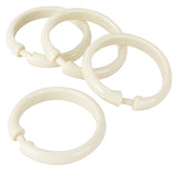 Simple Spaces SD-ORING-B3L Shower Curtain Ring, Plastic, Beige, 1 cm W, 2-3/8 in H