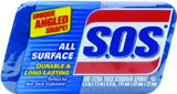 S.O.S 91017 Scrub Sponge, 4-1/2 in L, 2-1/2 in W, 1 in Thick, Scrim, Blue
