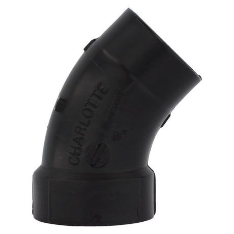 Charlotte Pipe 1-1/2 in. Hub X 1-1/2 in. D Spigot ABS 40 Degree Street Elbow