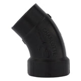 Charlotte Pipe 1-1/2 in. Hub X 1-1/2 in. D Spigot ABS 40 Degree Street Elbow