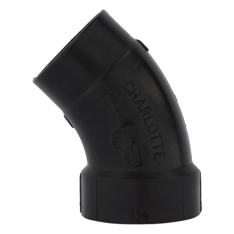 Charlotte Pipe 1-1/2 in. Hub X 1-1/2 in. D Spigot ABS 40 Degree Street Elbow
