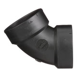 Charlotte Pipe 1-1/2 in. Hub X 1-1/2 in. D Hub ABS 60 Degree Elbow