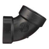 Charlotte Pipe 2 in. Hub X 2 in. D Hub ABS 60 Degree Elbow