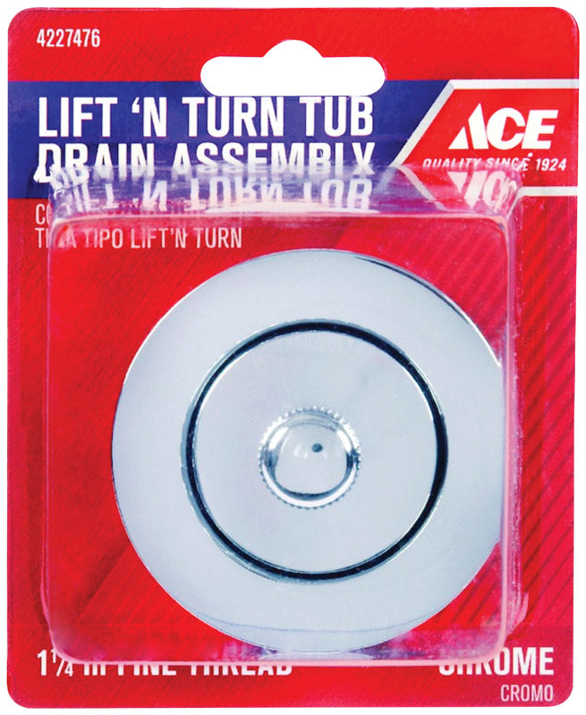 Ace 1-1/4 in. Chrome Zinc Drain Protector