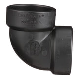 Charlotte Pipe 1-1/2 in. Hub X 1-1/2 in. D Hub ABS Elbow