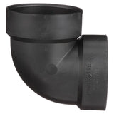 Charlotte Pipe 2 in. Hub X 2 in. D Hub ABS Elbow