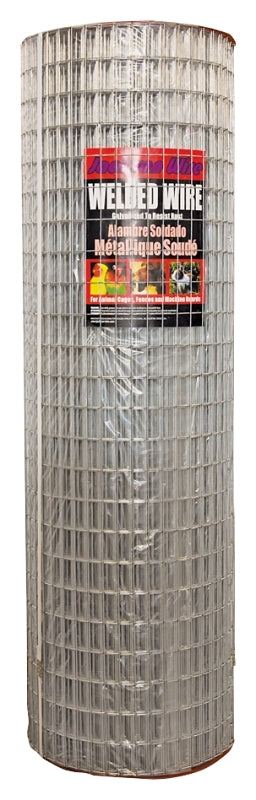Jackson Wire 10 04 39 14 Welded Wire Fence, 100 ft L, 48 in H, 1 x 2 in Mesh, 14, Galvanized