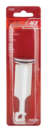 Ace 1-3/16 in. Polished Chrome Plastic Pop-Up Plunger