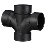 Charlotte Pipe 3 in. Hub X 3 in. D Hub ABS Sanitary Tee