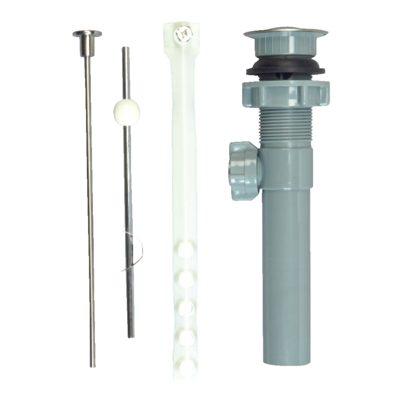 Ace 1-1/4 in. Brushed Nickel Plastic Pop Up Assembly