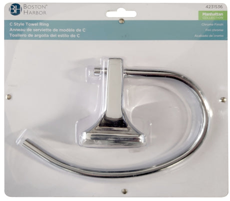 Boston Harbor 3660C-26-07-SOU Towel Ring, Wall Mounting