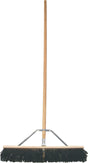 Birdwell 5027-4 Contractor Push Broom, 3 in L Trim, Polystyrene Bristle, Hardwood Handle